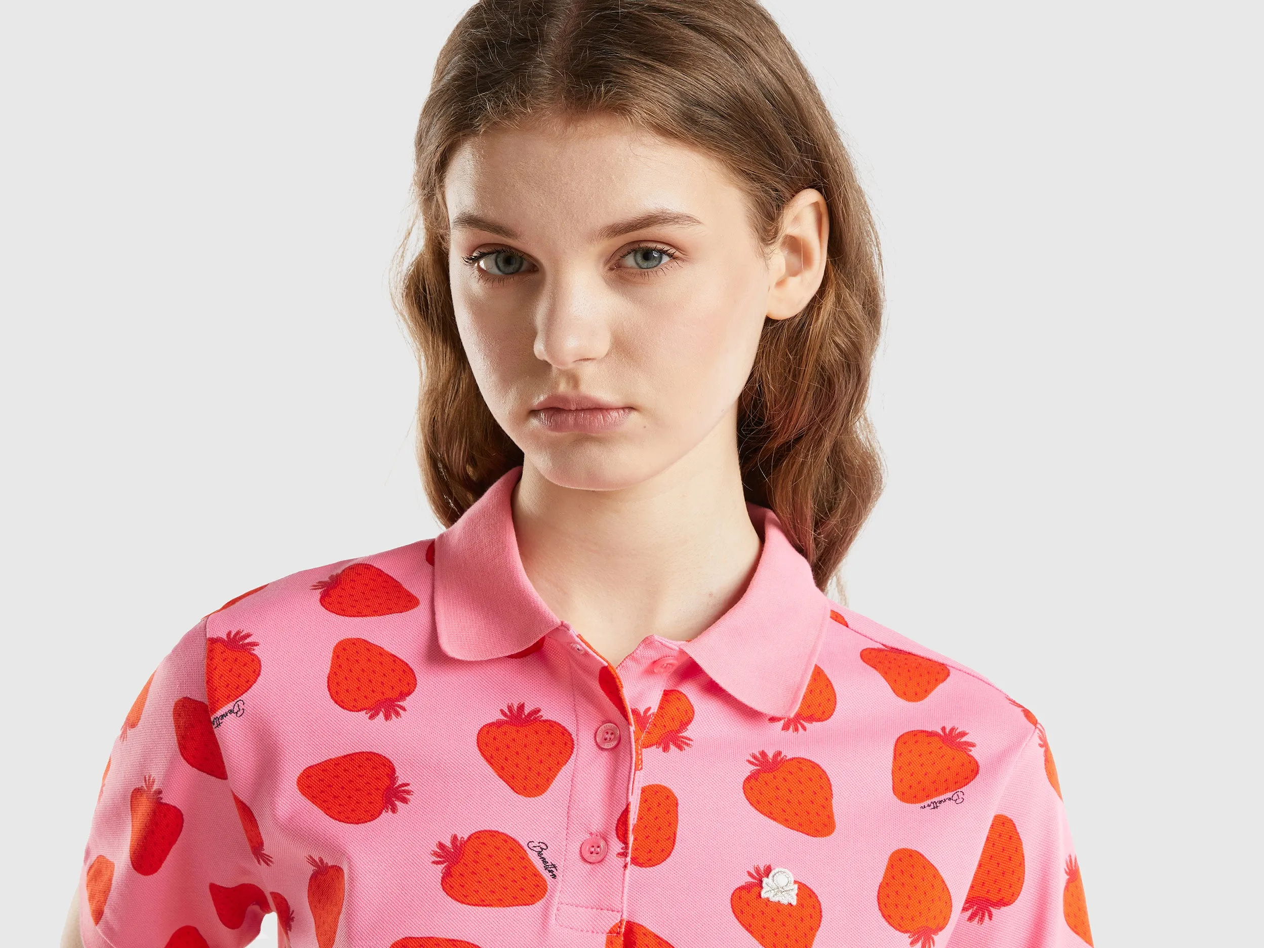 Regular Fit Polo Neck Printed T-shirt