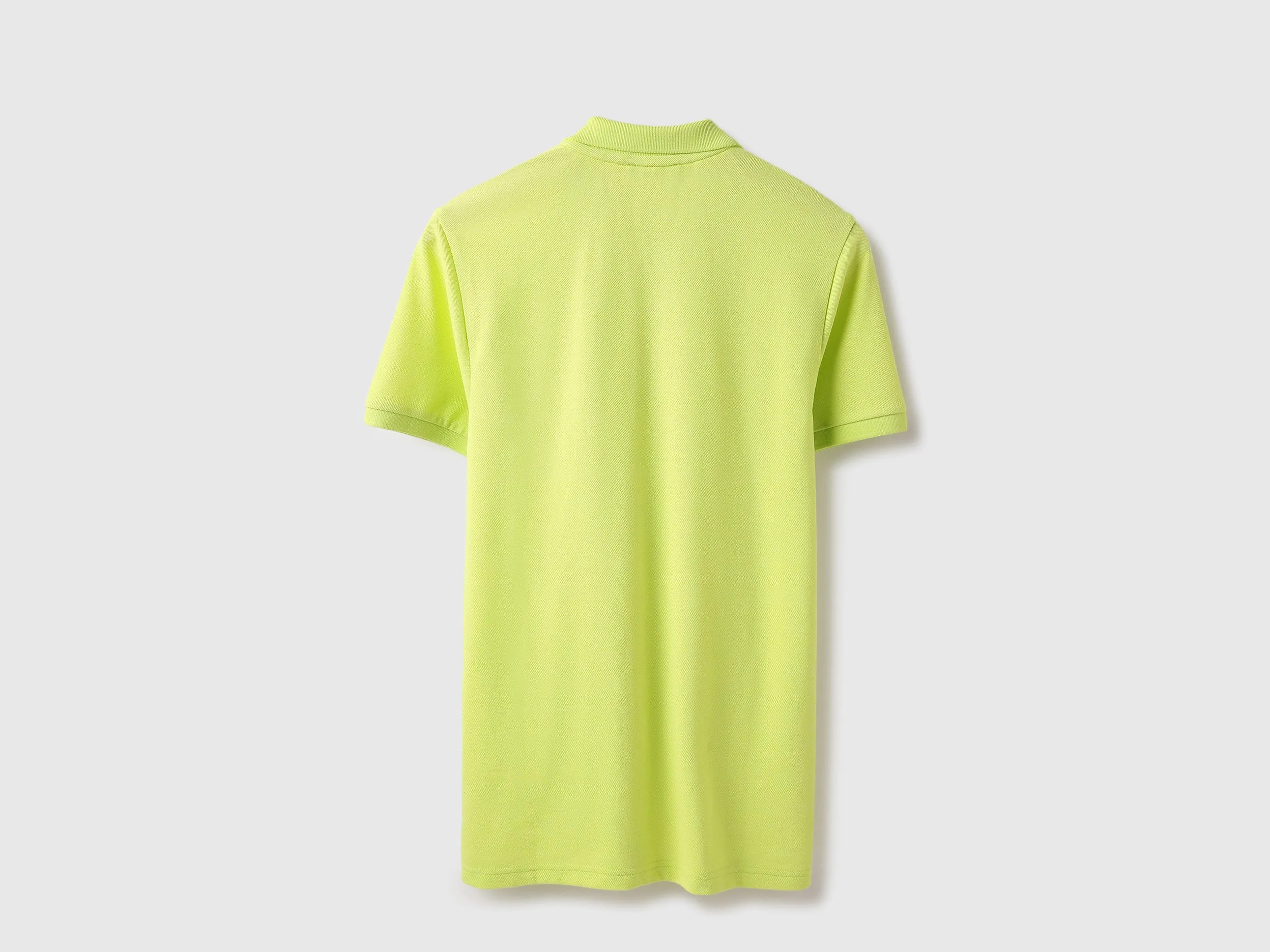 Regular Fit Polo Neck Textured T-shirt