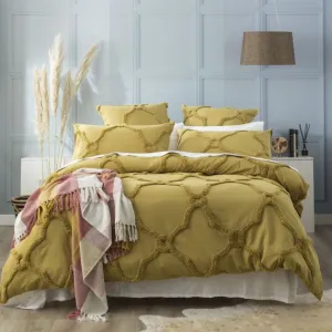 Renee Taylor Moroccan Cotton Chenille Vintage Washed Tufted Quilt Cover Sets - Whillow