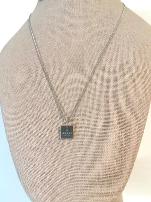 Repurposed Gucci Square Necklace