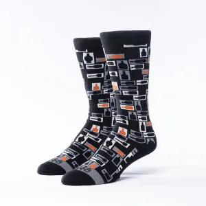Retro Bourbon© Socks | 3-pack | Black   Copper