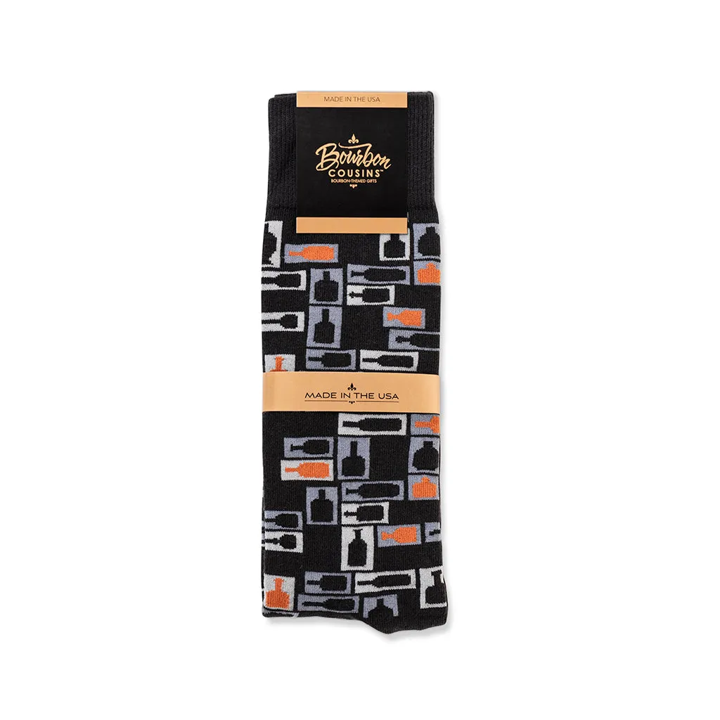 Retro Bourbon© Socks | 3-pack | Black   Copper