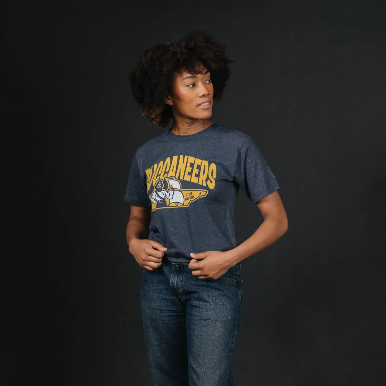Retro Buccaneers "ETSU Tough!" Tee