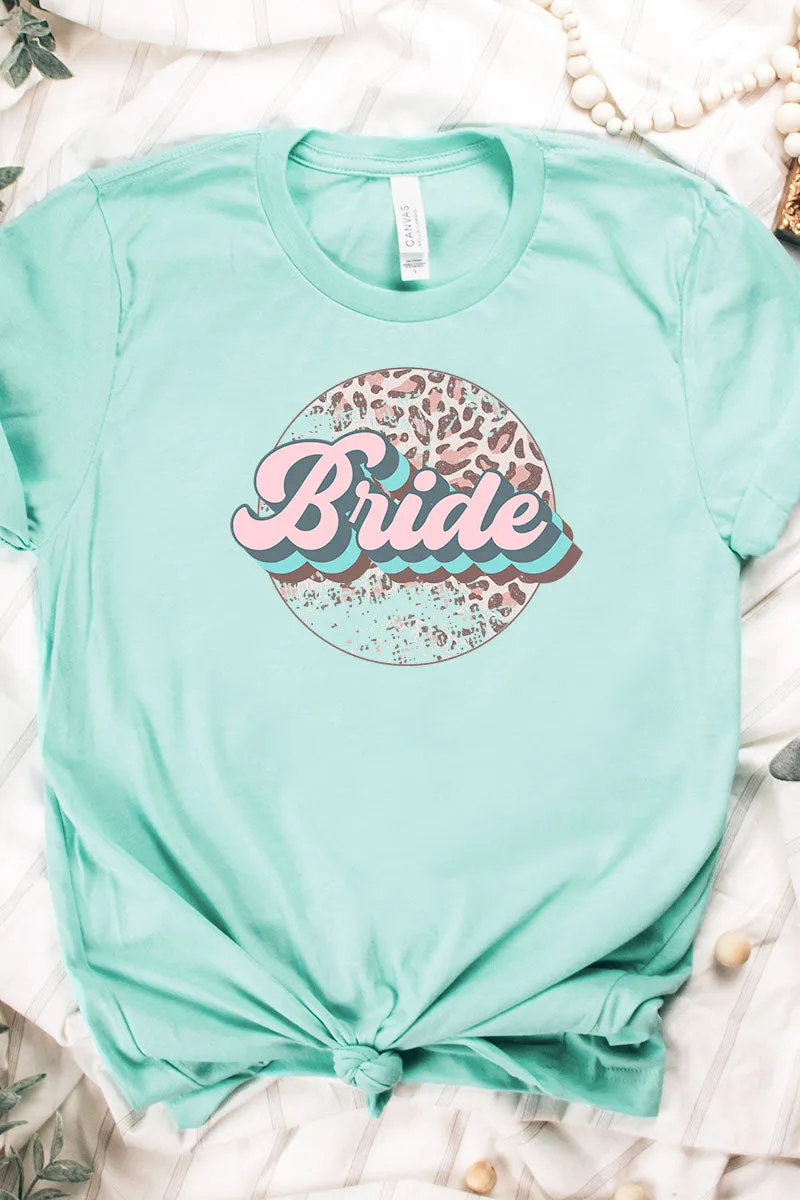 Retro Cheetah Bride Tri-Blend Short Sleeve Tee
