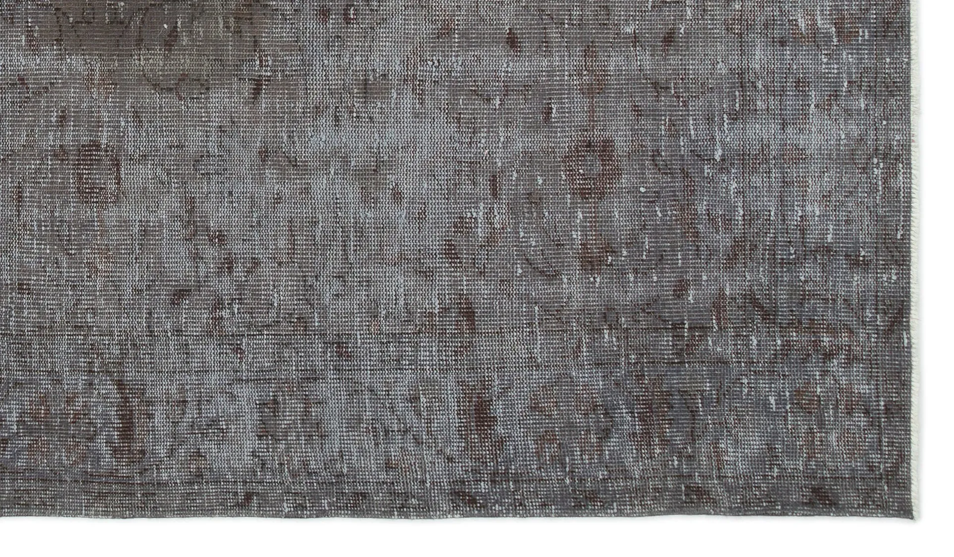 Retro Design Gray Over Dyed Vintage Rug 5'2'' x 8'10'' ft 158 x 270 cm