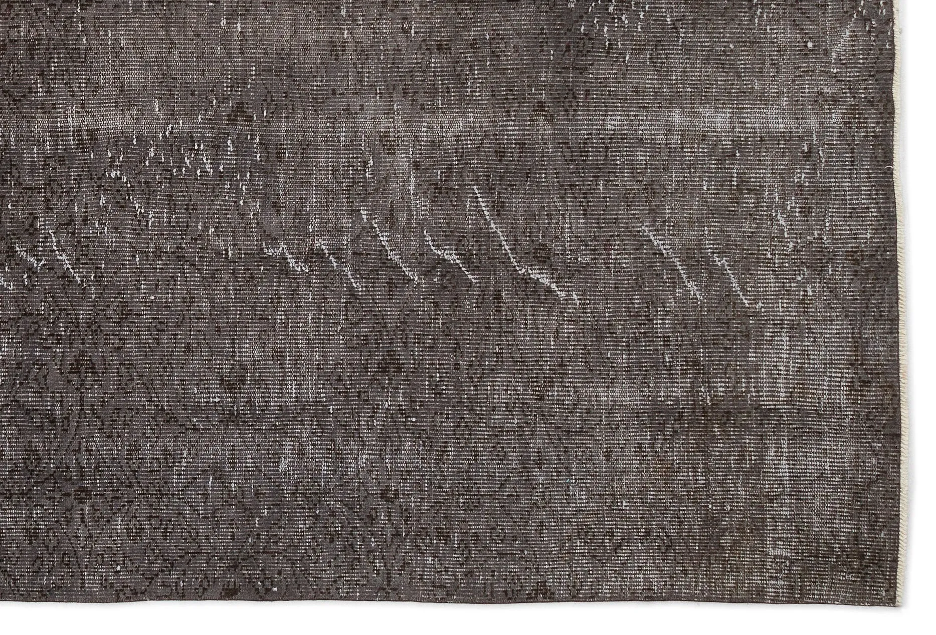 Retro Design Gray Over Dyed Vintage Rug 6'1'' x 9'2'' ft 185 x 280 cm