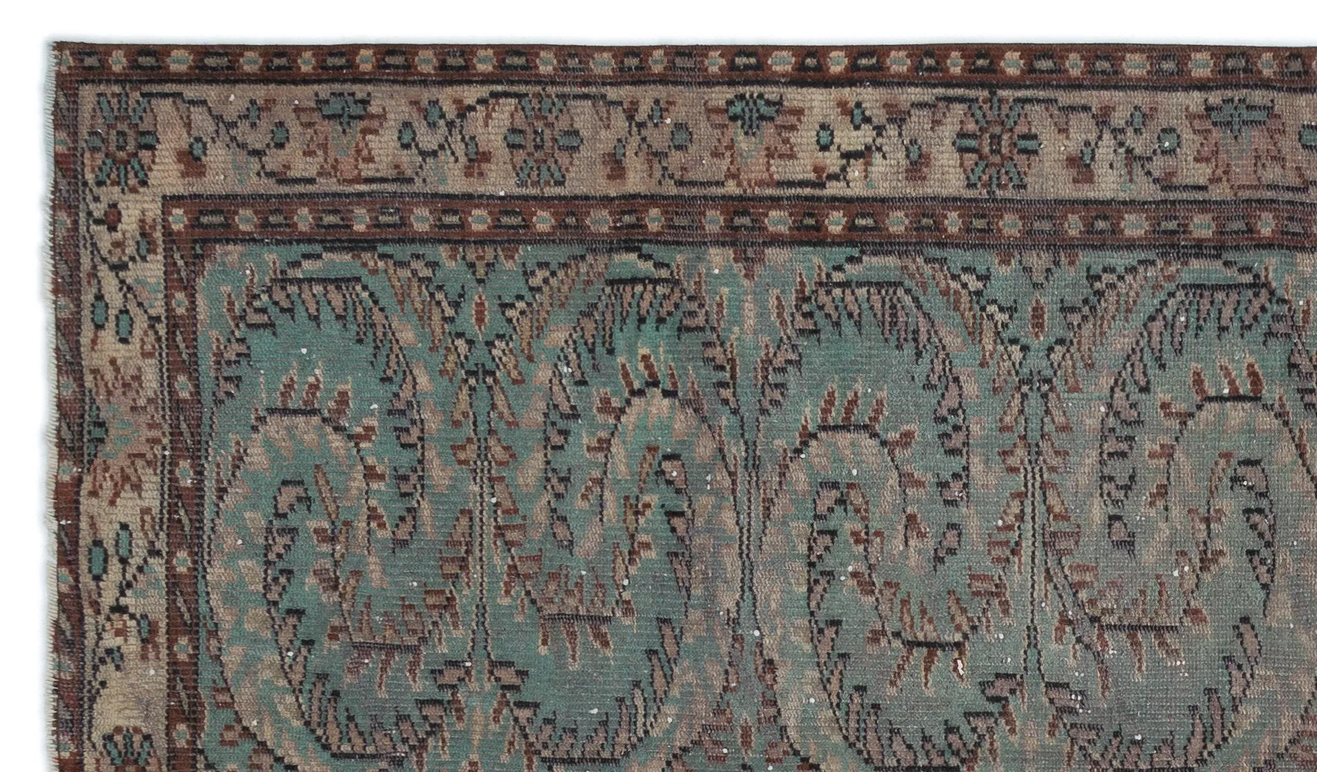 Retro Design Grey Over Dyed Vintage Rug 5'1'' x 8'10'' ft 154 x 270 cm