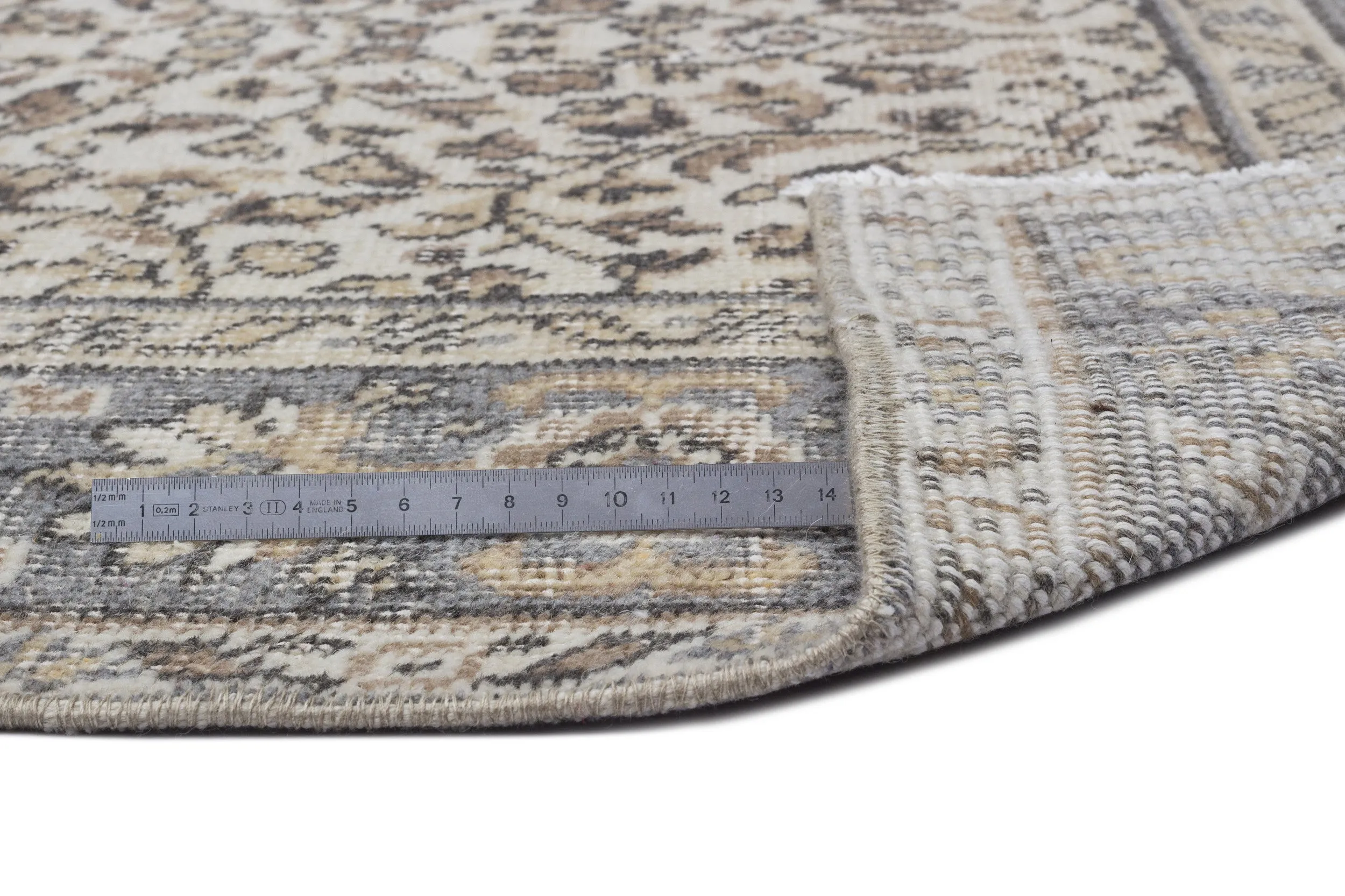 Retro Design Naturel Over Dyed Vintage Rug 5'12'' x 9'7'' ft 182 x 291 cm