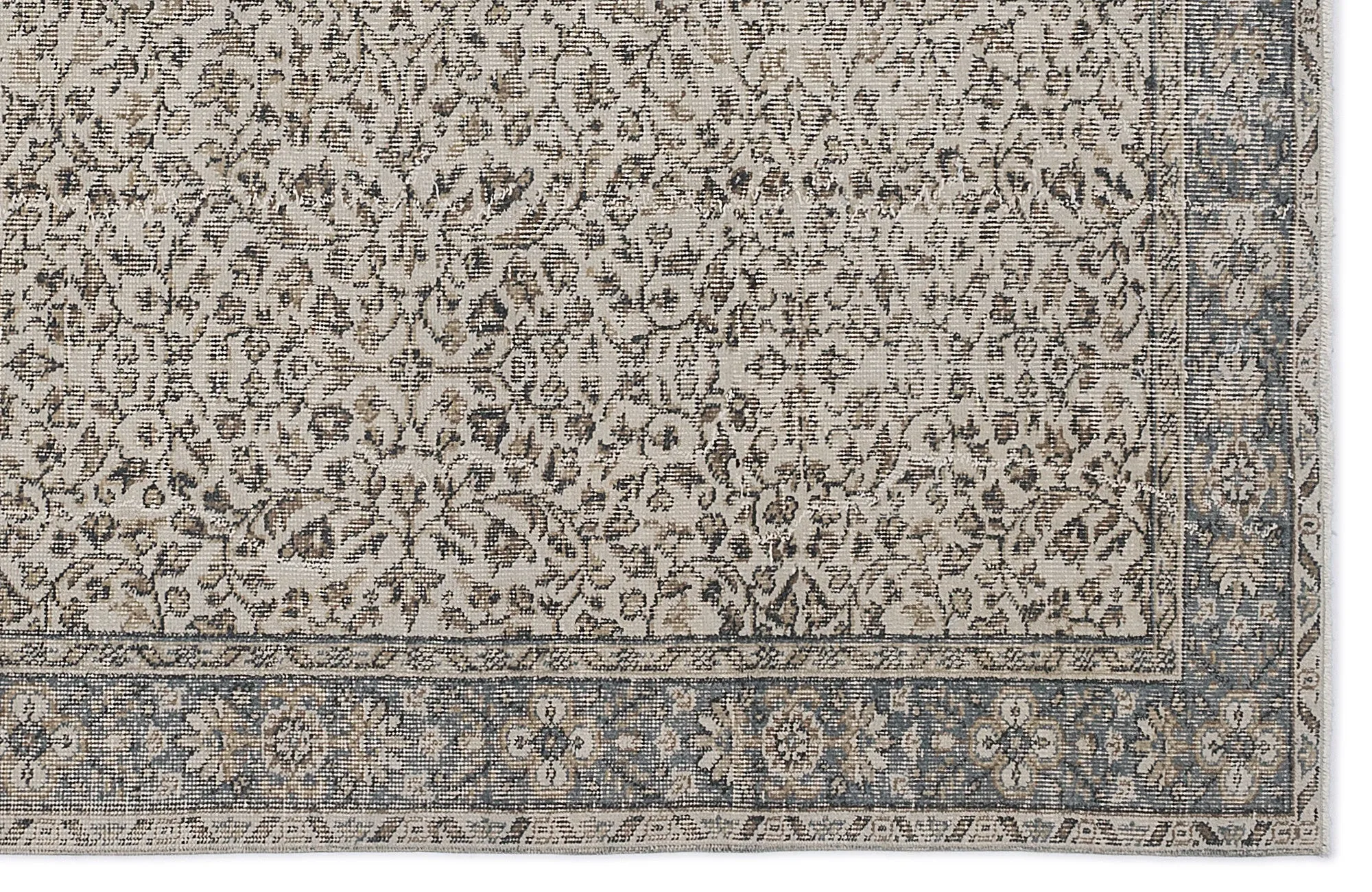 Retro Design Naturel Over Dyed Vintage Rug 5'12'' x 9'7'' ft 182 x 291 cm