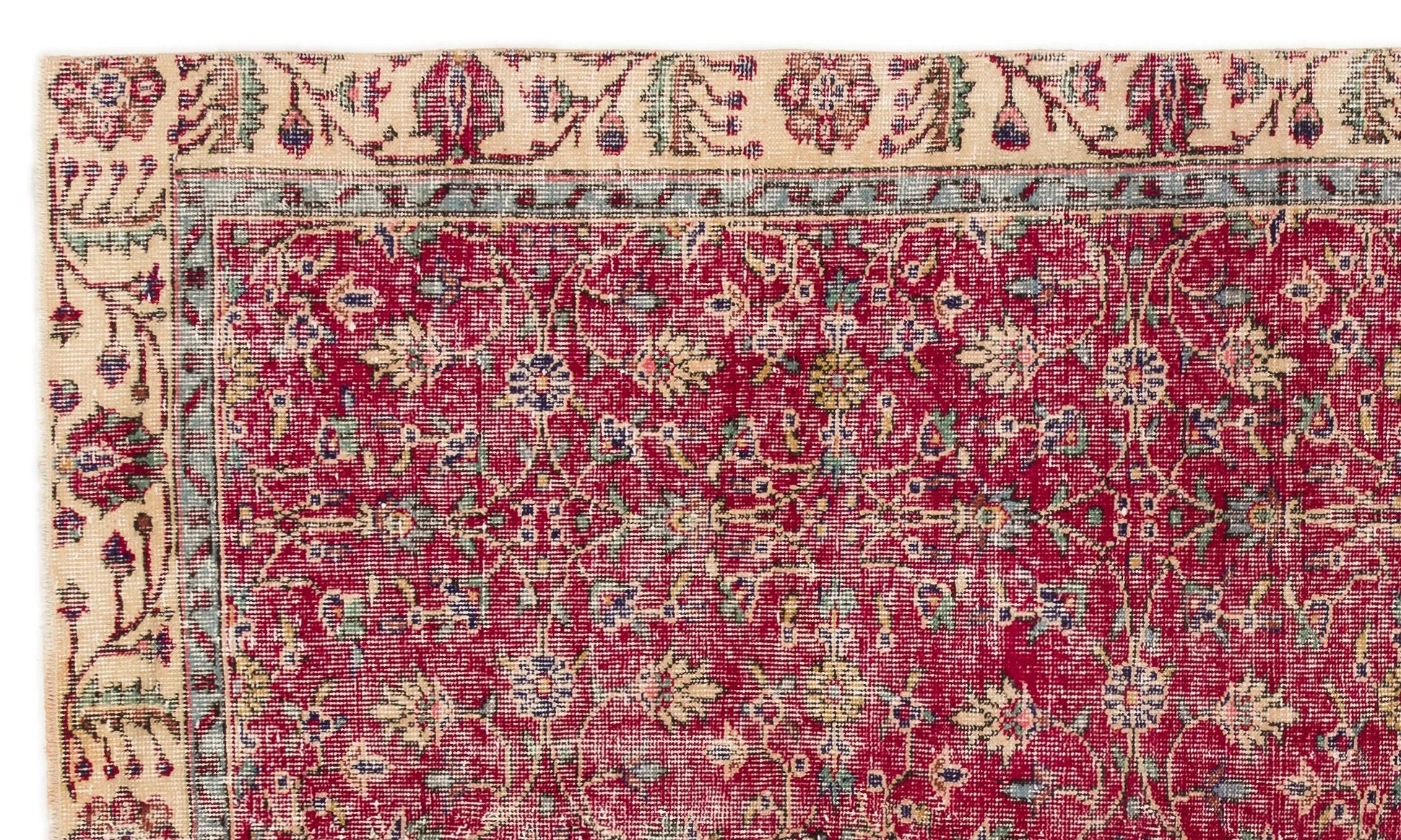 Retro Design Naturel Over Dyed Vintage Rug 5'3'' x 8'12'' ft 160 x 274 cm