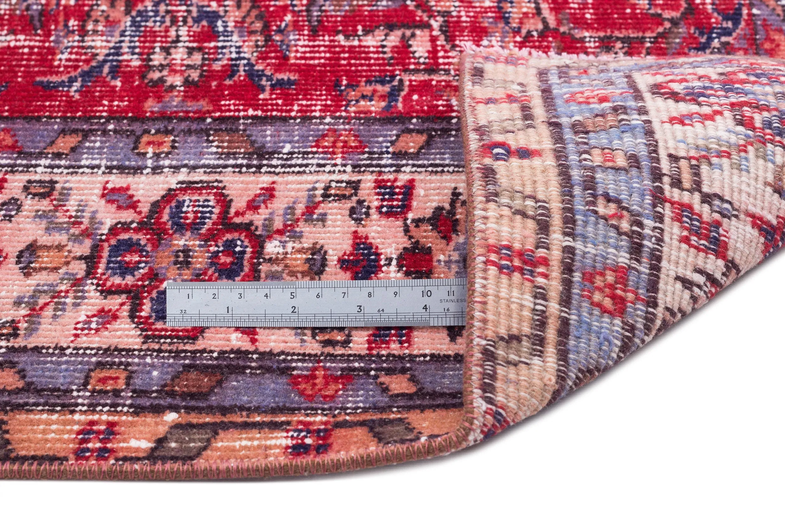 Retro Design Naturel Over Dyed Vintage Rug 5'5'' x 10'0'' ft 166 x 305 cm