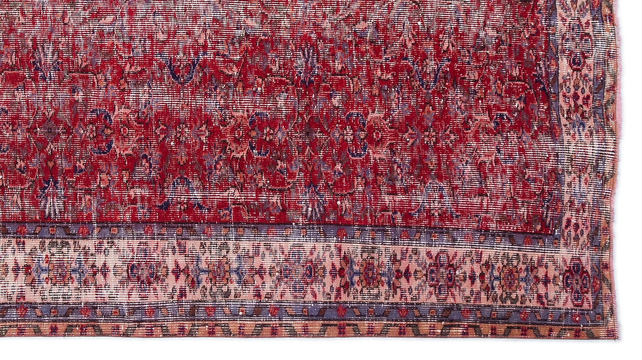 Retro Design Naturel Over Dyed Vintage Rug 5'5'' x 10'0'' ft 166 x 305 cm