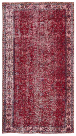 Retro Design Naturel Over Dyed Vintage Rug 5'5'' x 10'0'' ft 166 x 305 cm