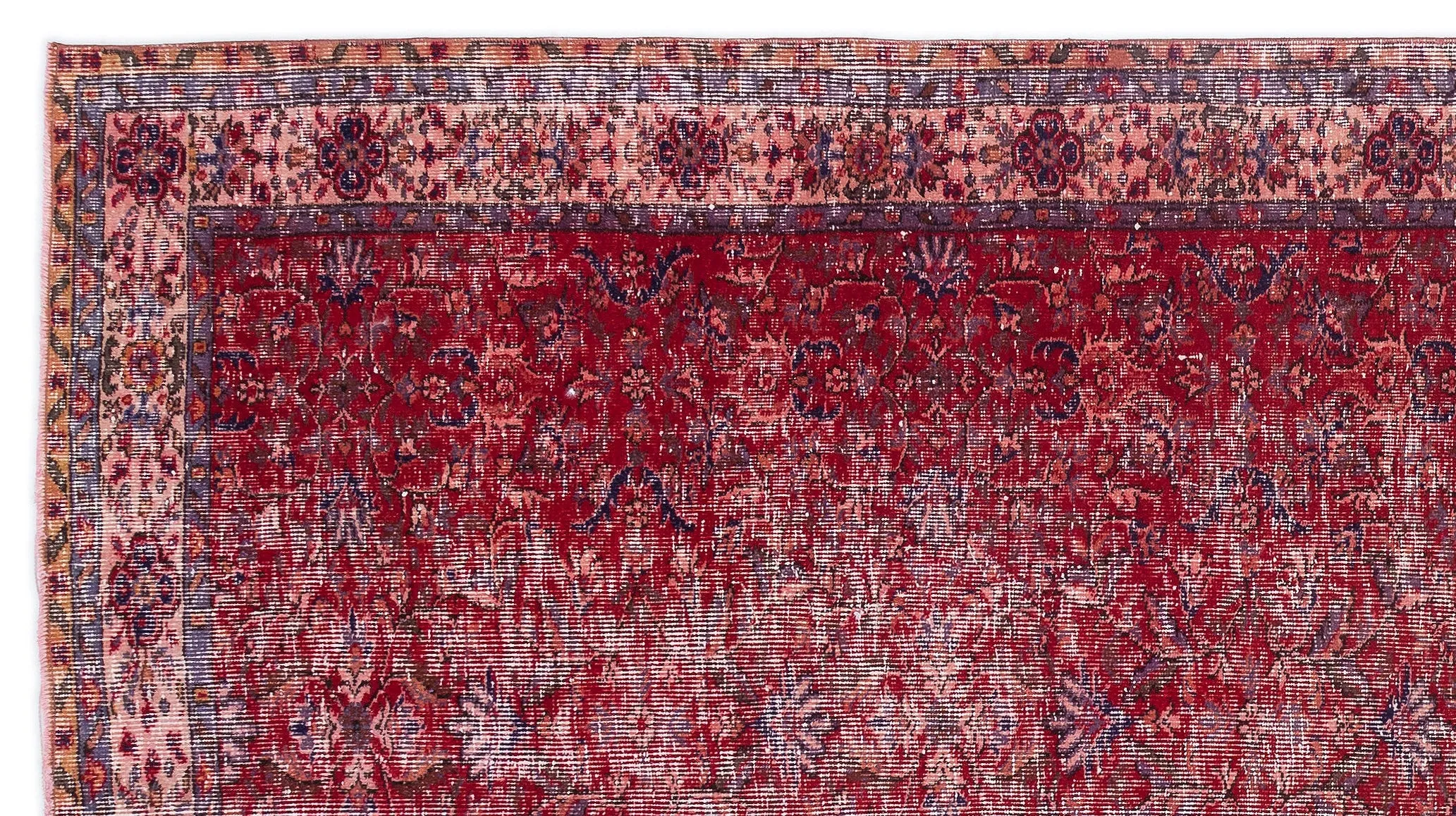 Retro Design Naturel Over Dyed Vintage Rug 5'5'' x 10'0'' ft 166 x 305 cm