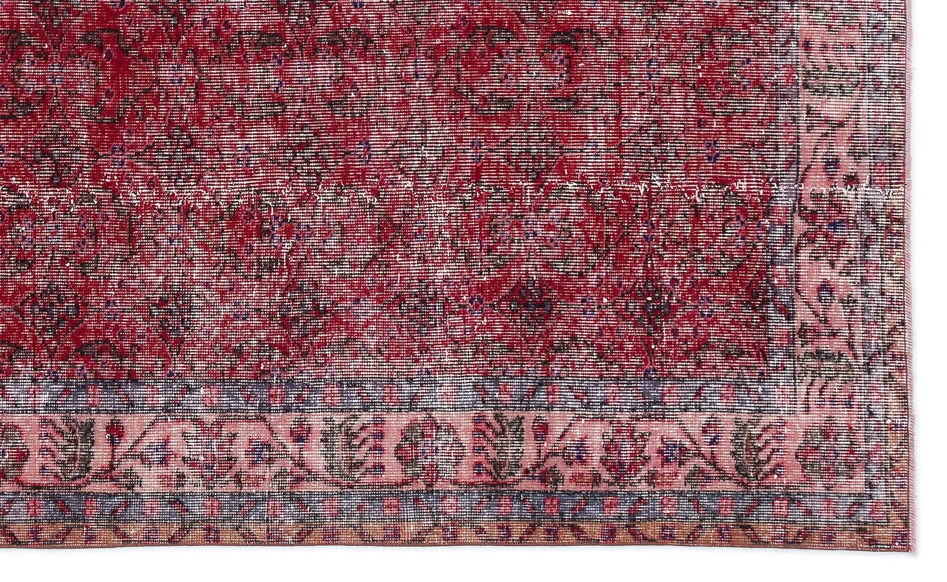 Retro Design Naturel Over Dyed Vintage Rug 5'6'' x 9'3'' ft 167 x 281 cm