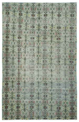 Retro Design Naturel Over Dyed Vintage Rug 6'0'' x 9'5'' ft 184 x 288 cm