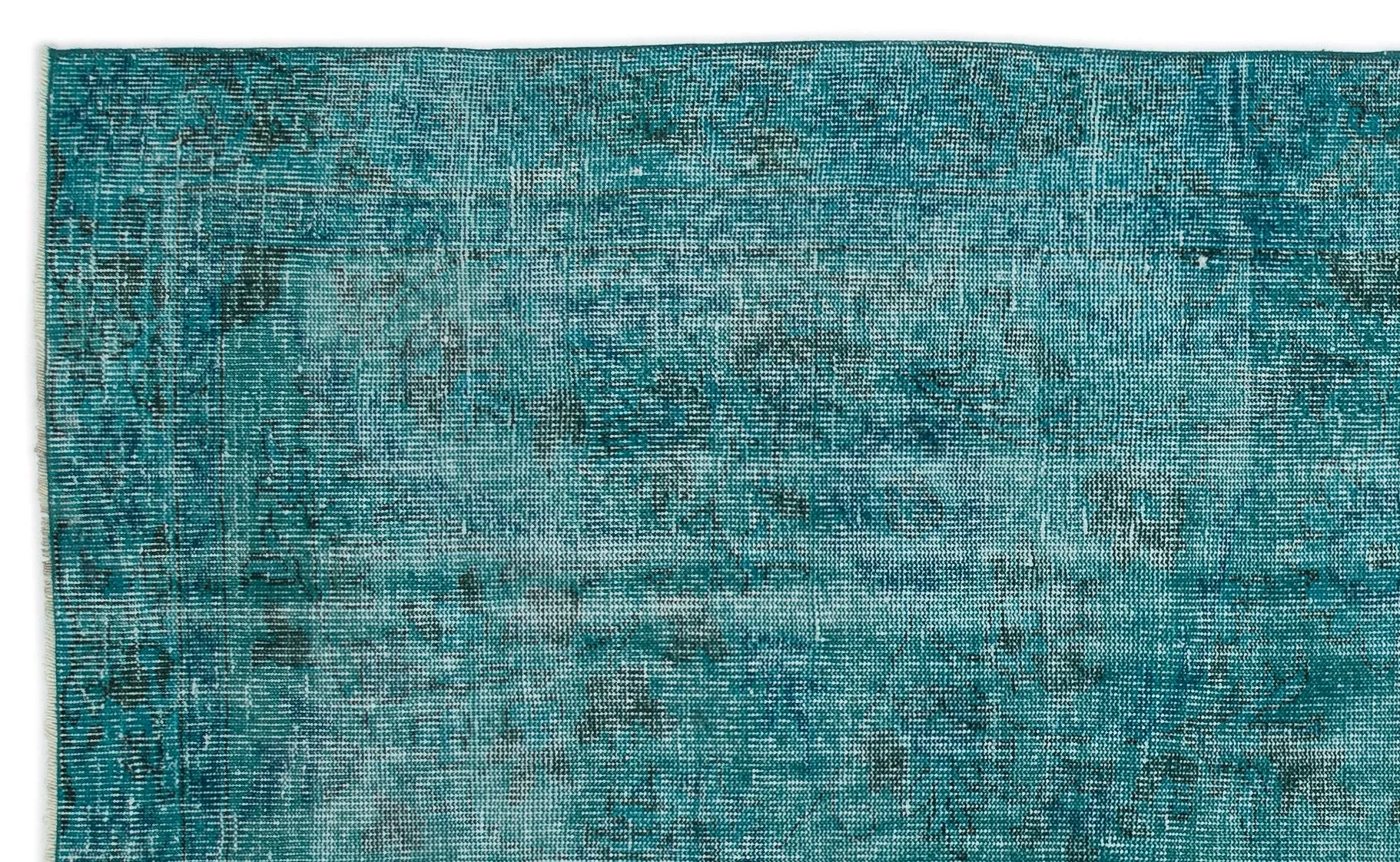 Retro Design Stone Blue Over Dyed Vintage Rug 5'3'' x 8'8'' ft 161 x 264 cm