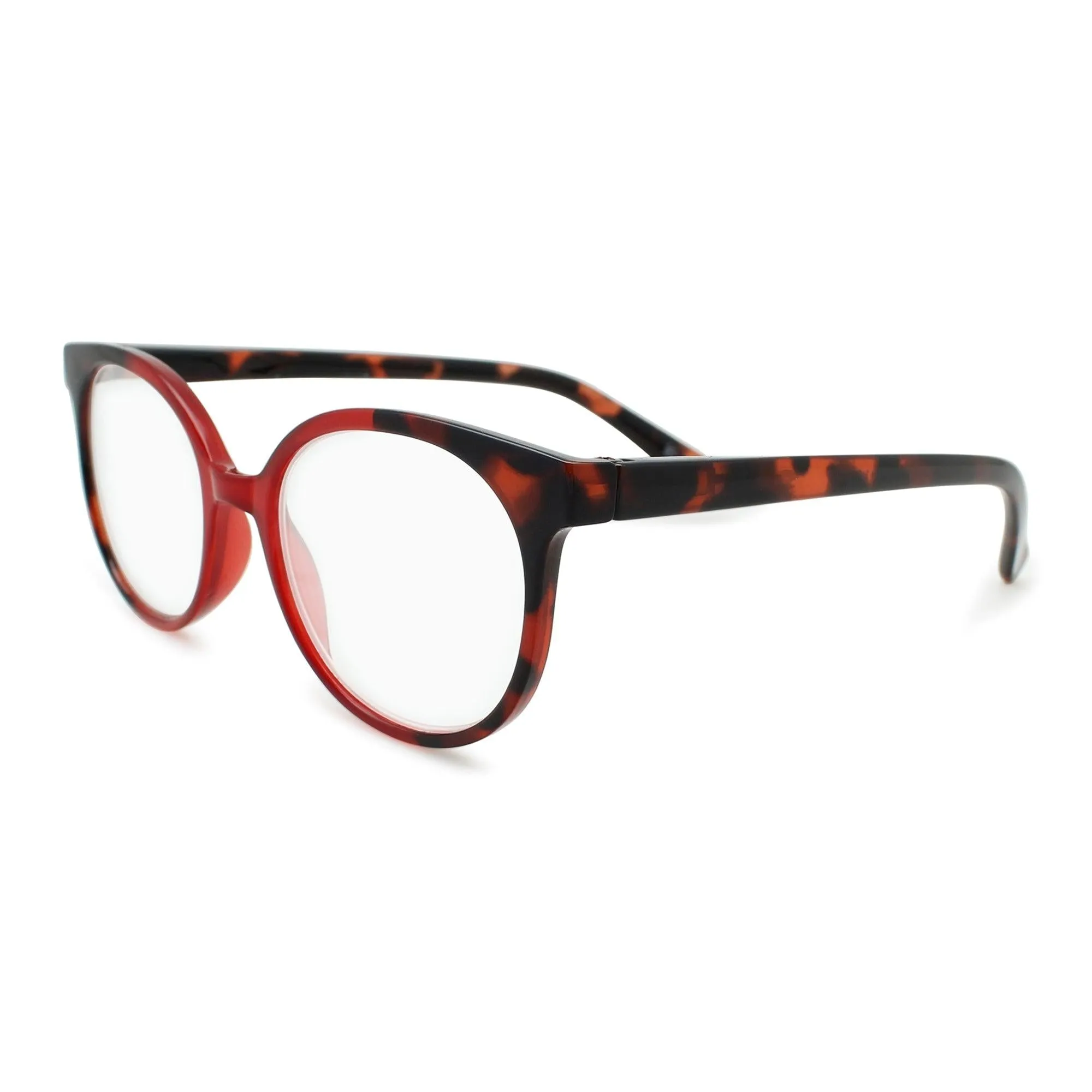 Retro Oversized Round Reading Glasses for Women R-731