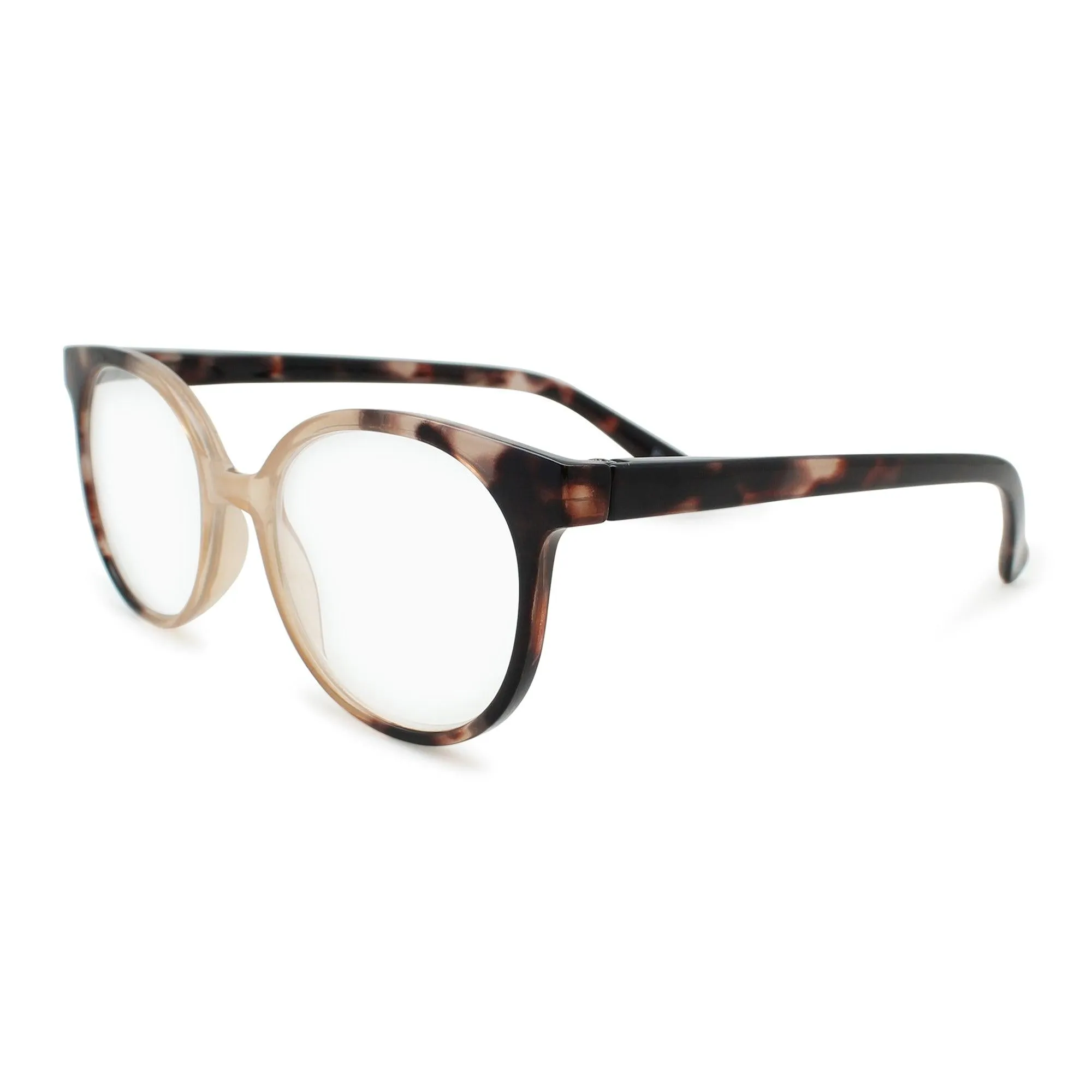 Retro Oversized Round Reading Glasses for Women R-731