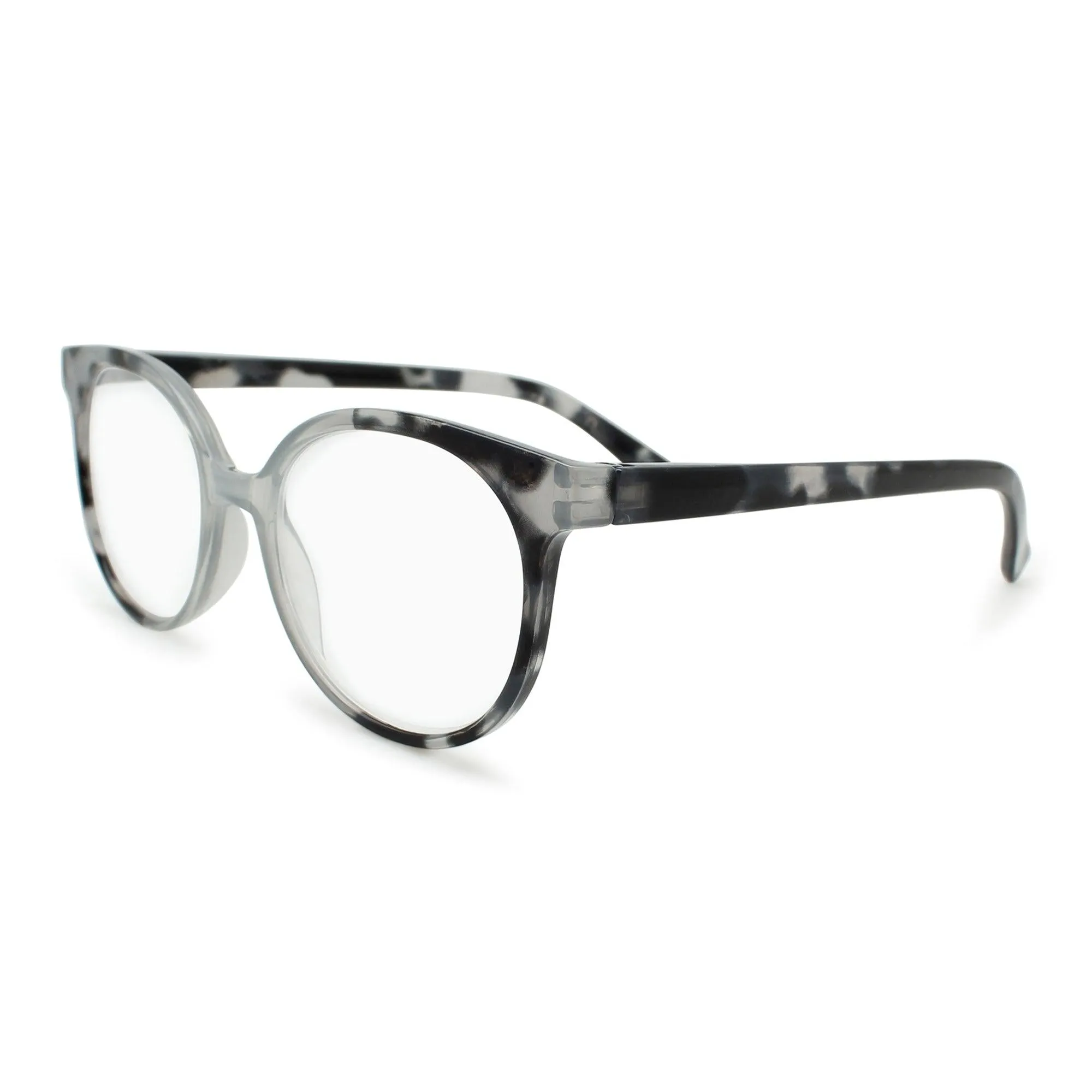 Retro Oversized Round Reading Glasses for Women R-731