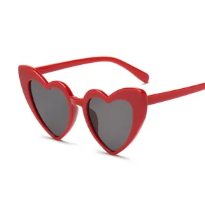 Retro Romance: Vintage Heart Shaped Sunglasses