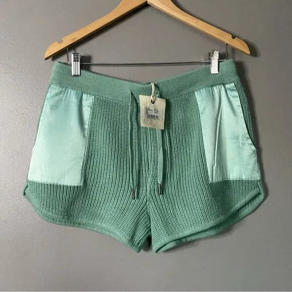 REVOLVE SER.O.YA Crochet Knit Short coastal Cottage Spring pastel Green NEW L