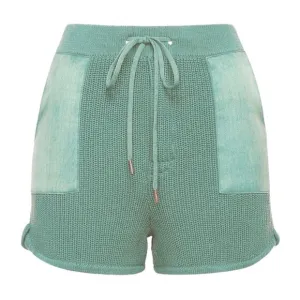 REVOLVE SER.O.YA Crochet Knit Short coastal Cottage Spring pastel Green NEW L
