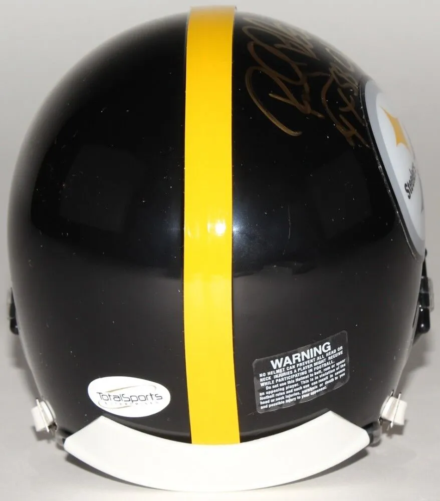 Rocky Bleier Signed Steelers Mini-Helmet Inscribed "4X SB Champ" (TSE COA)