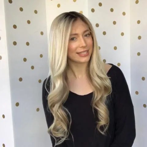 Romantic fashion gold grow up wave wig（Hair root black）