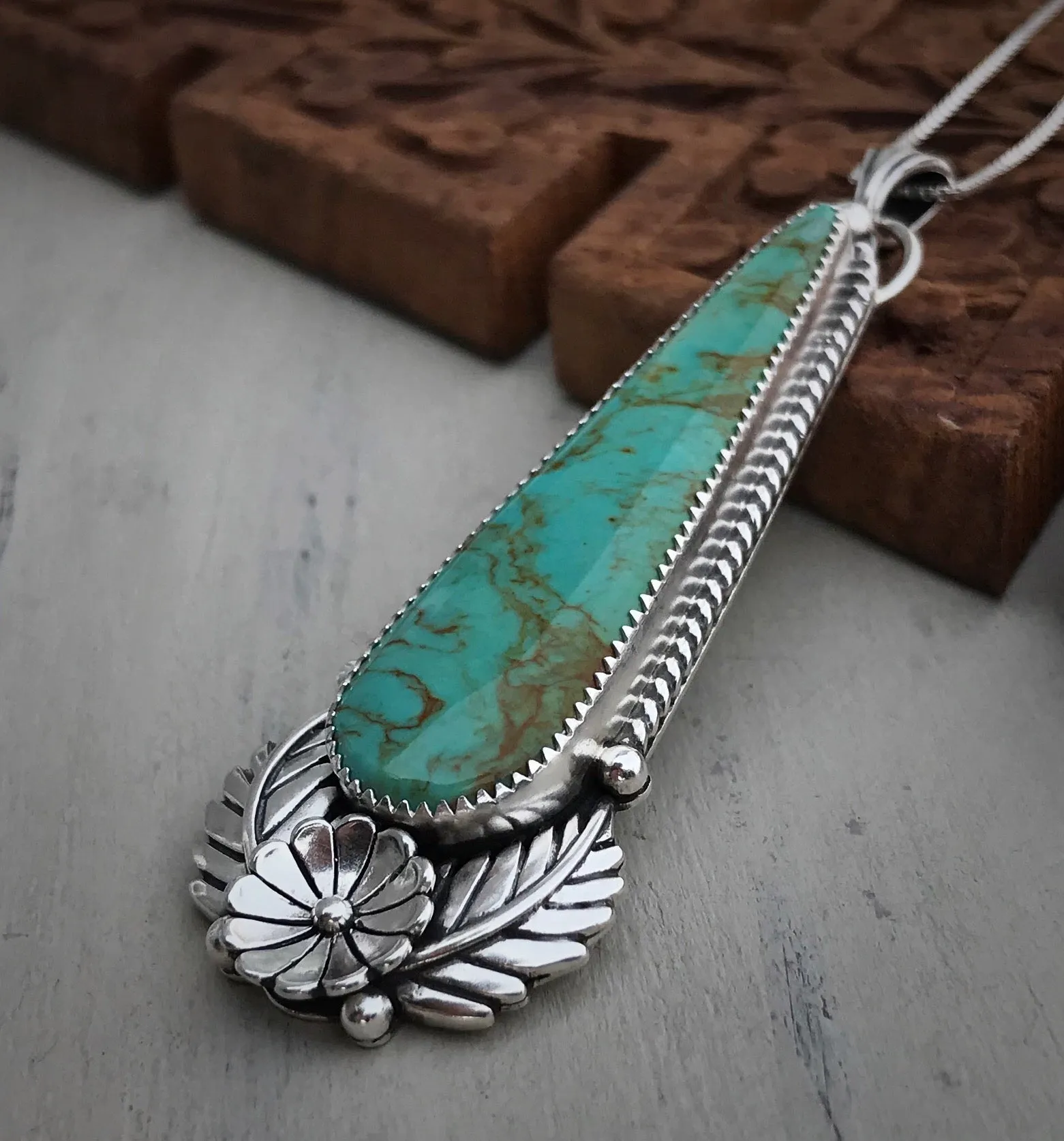 Royston Turquoise Vintage Inspired Pendant