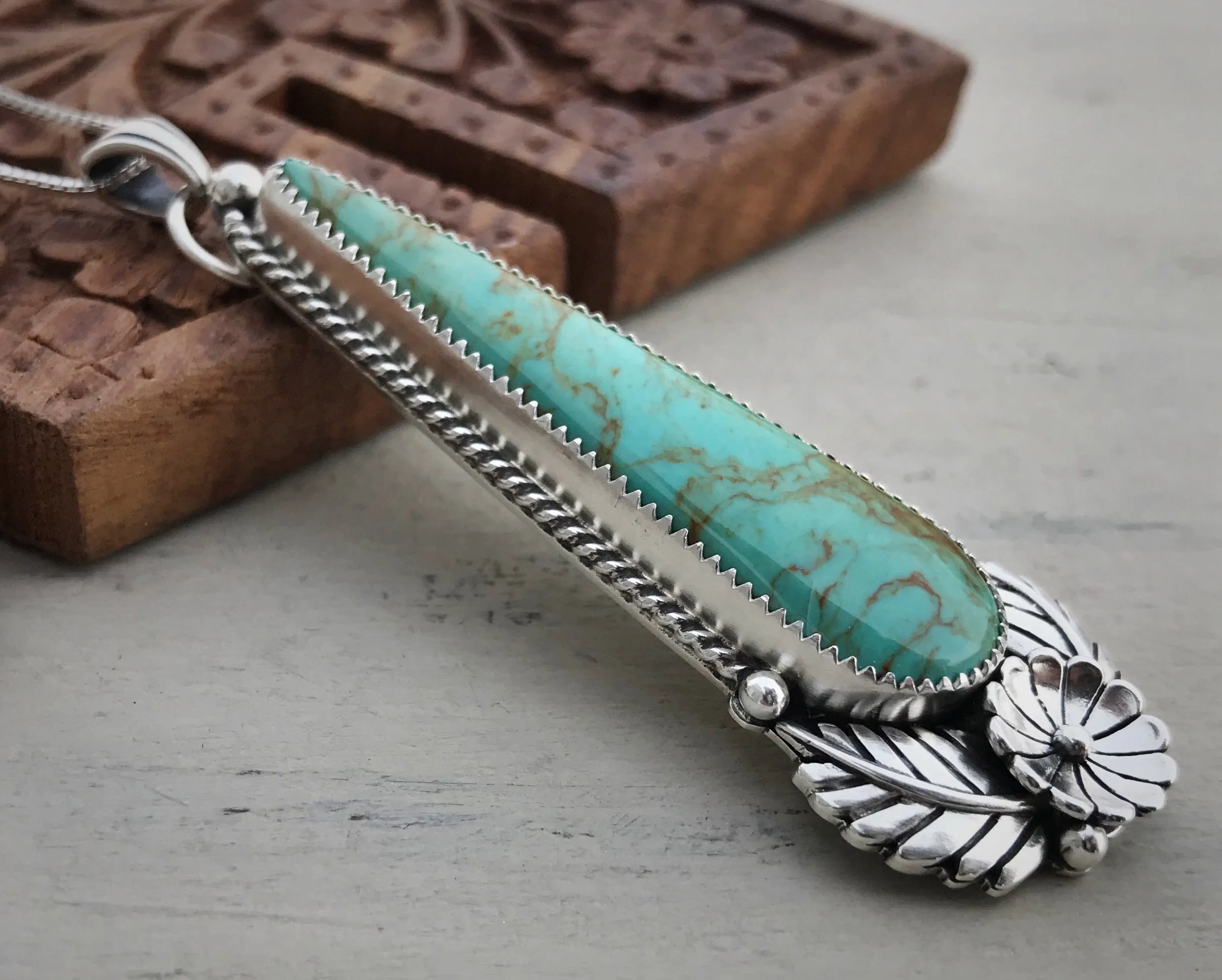 Royston Turquoise Vintage Inspired Pendant