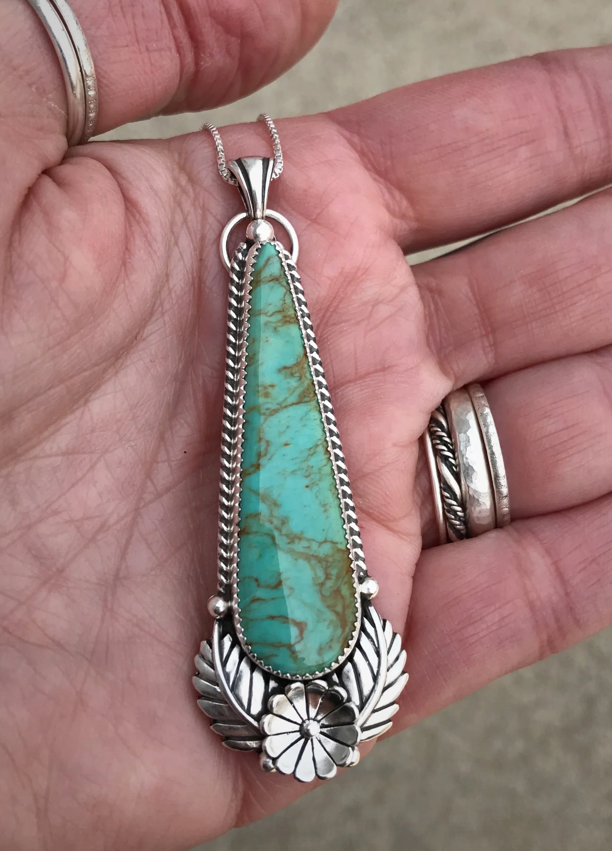 Royston Turquoise Vintage Inspired Pendant