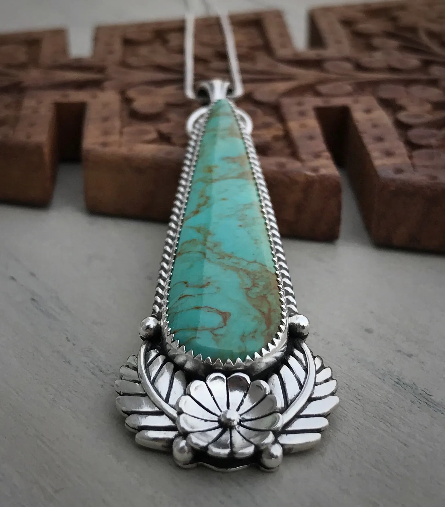 Royston Turquoise Vintage Inspired Pendant