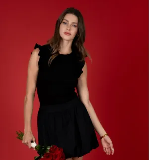 Ruffle Sweater Top