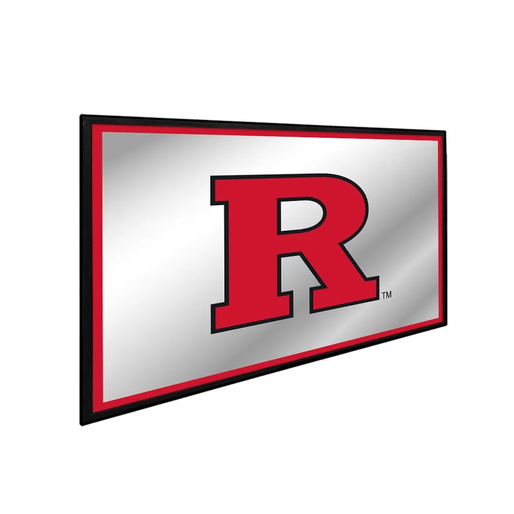 Rutgers Scarlet Knights: Framed Mirrored Wall Sign