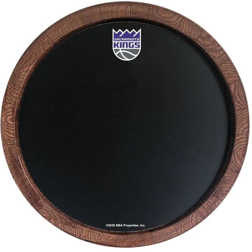 Sacramento Kings: Chalkboard "Faux" Barrel Top Sign