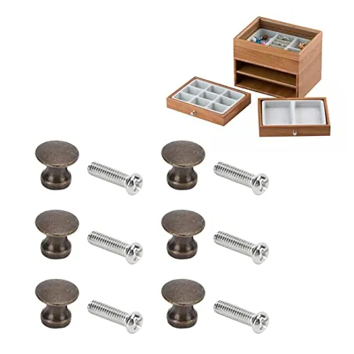 SAI INDER KALA SIK Gold Drawer Pulls, Replacement Single Hole Small Handle for Desk Drawers for Cupboards for Kitchen Cabinets Green Bronze