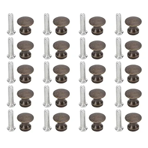 SAI INDER KALA SIK Gold Drawer Pulls, Replacement Single Hole Small Handle for Desk Drawers for Cupboards for Kitchen Cabinets Green Bronze