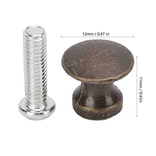 SAI INDER KALA SIK Gold Drawer Pulls, Replacement Single Hole Small Handle for Desk Drawers for Cupboards for Kitchen Cabinets Green Bronze