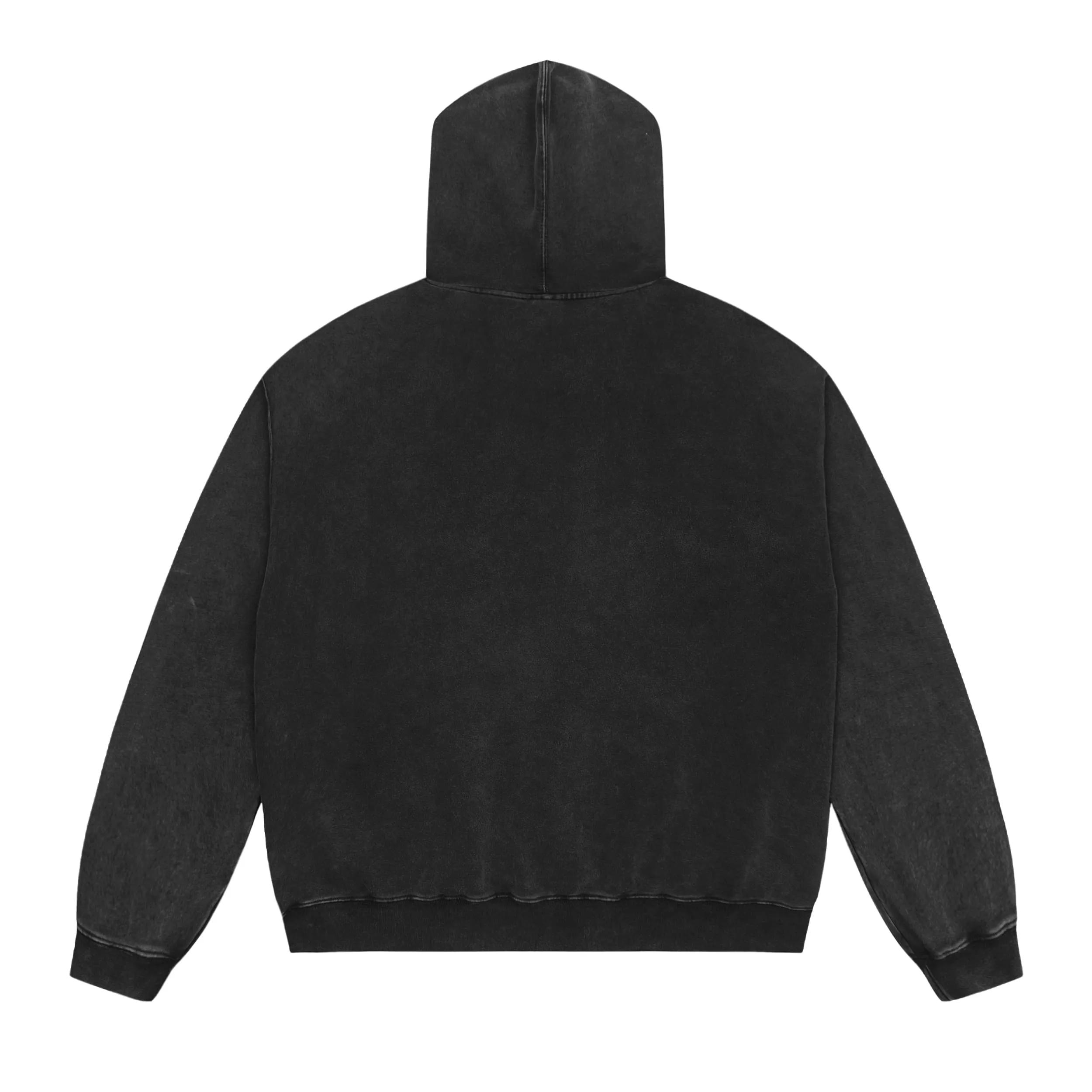 Saint Tears Washed Vintage Hoodie - Washed Black