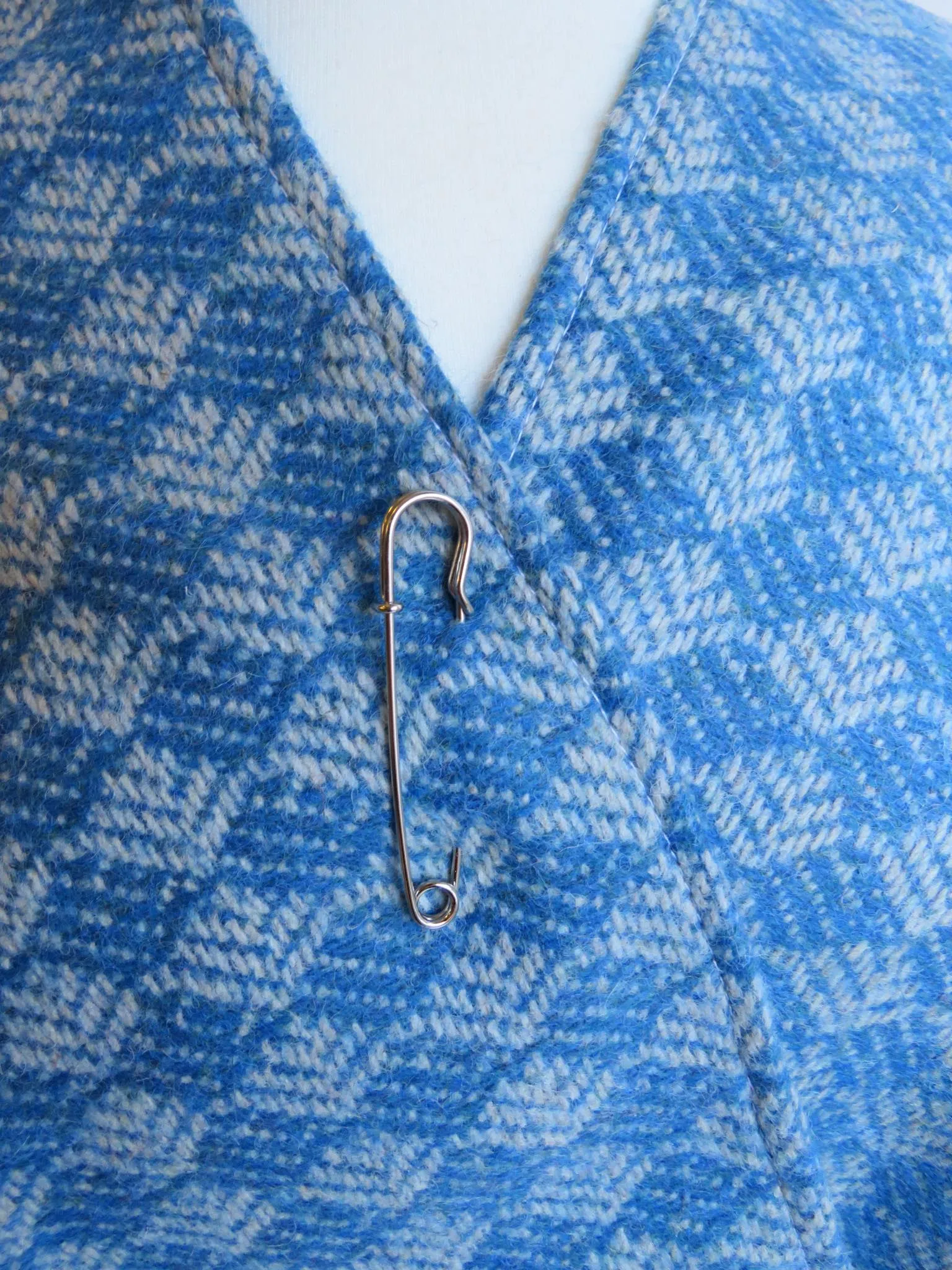 SALE Wool Blend Cape and Pin