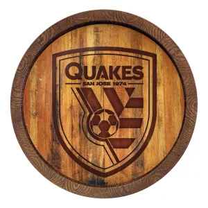 San Jose Earthquakes: Branded "Faux" Barrel Top Sign