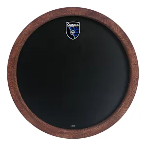 San Jose Earthquakes: Chalkboard "Faux" Barrel Top Sign