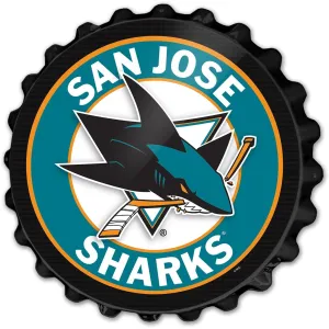 San Jose Sharks: Bottle Cap Wall Sign