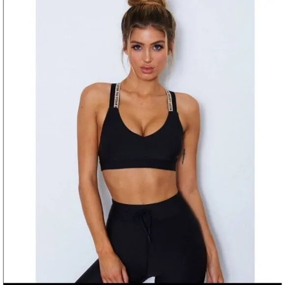Sarah's Day X White Fox Active Sweet &amp; Sassy Sports Bra Size XL-Limited Edition