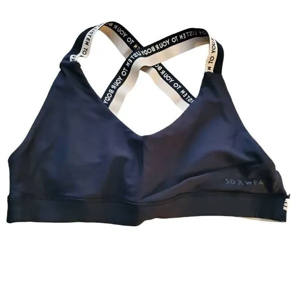 Sarah's Day X White Fox Active Sweet &amp; Sassy Sports Bra Size XL-Limited Edition