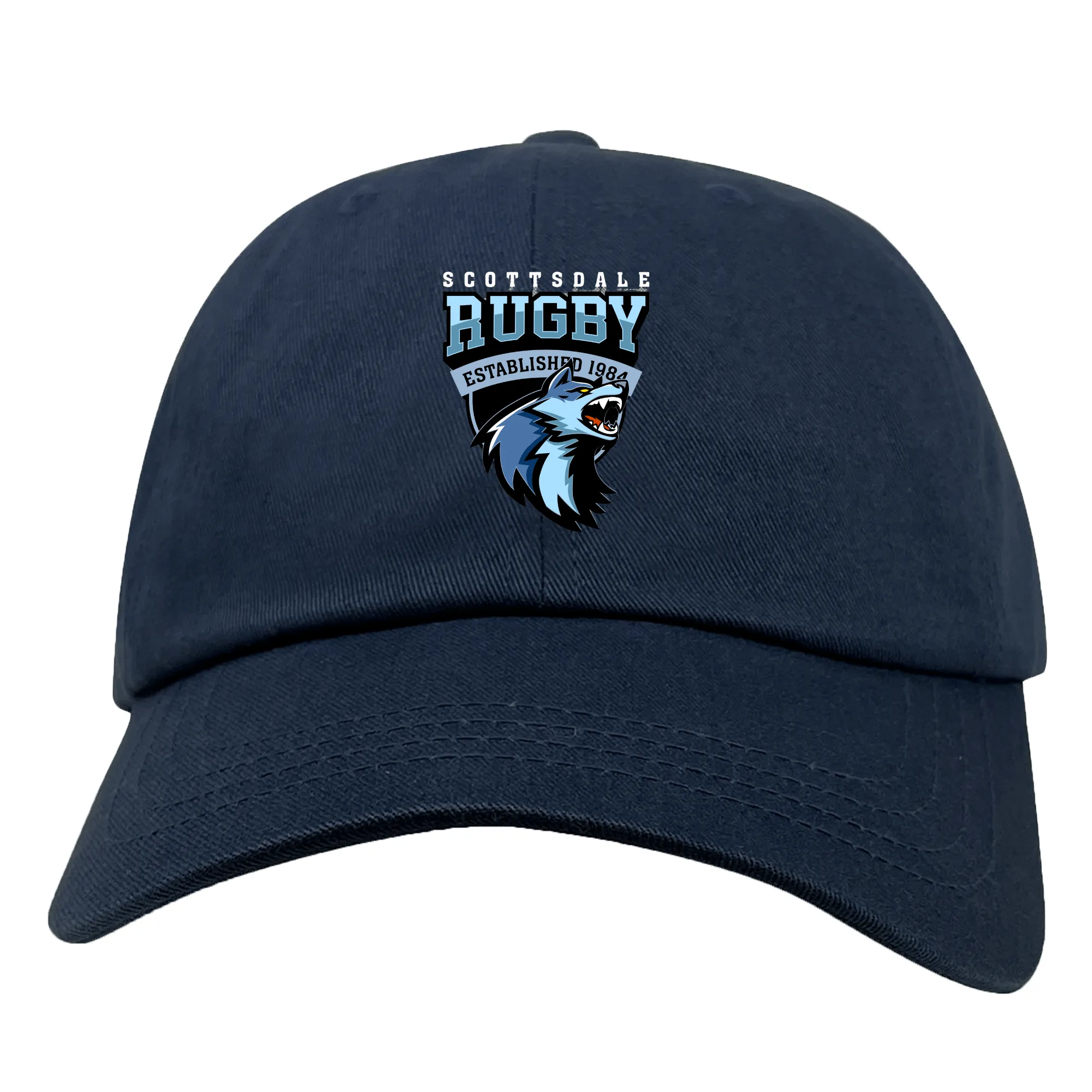 Scottsdale Rugby Adult Low-Profile Cotton Twill Dad Cap