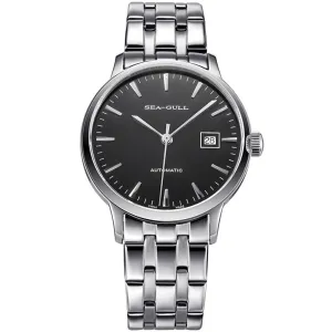 Sea-Gull Simple Business 40mm Exhibition Back Automatic Men's Watch D816.457