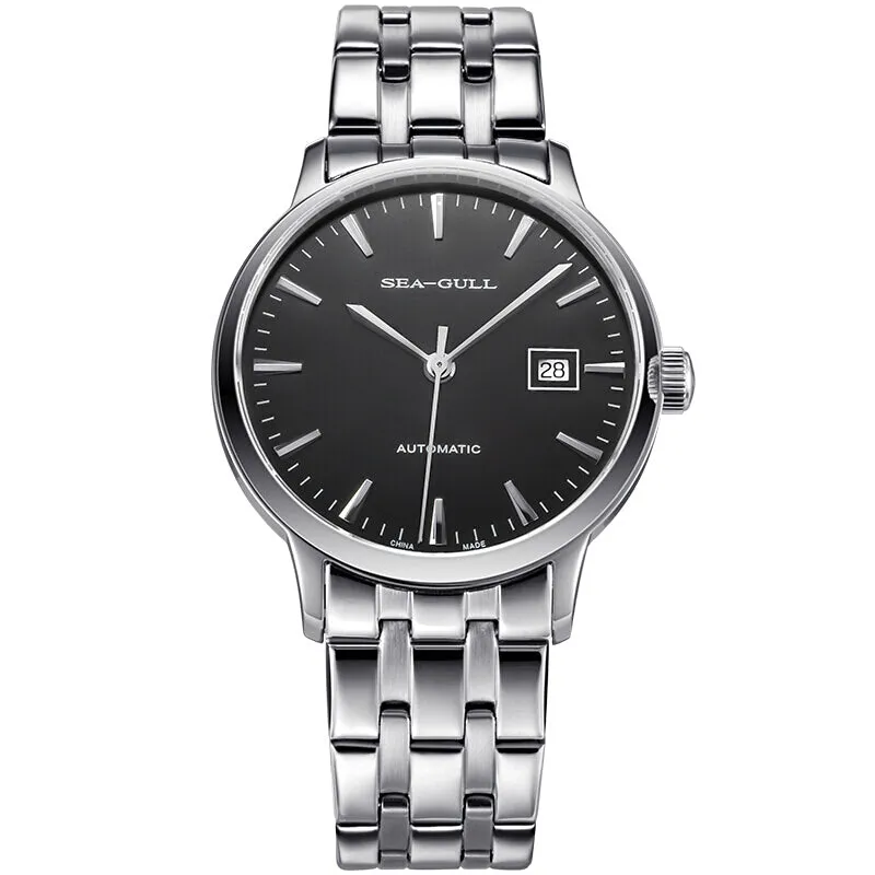 Sea-Gull Simple Business 40mm Exhibition Back Automatic Men's Watch D816.457