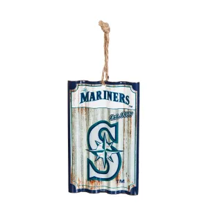 Seattle Mariners, Metal Corrugate Ornament,3ot4224mc